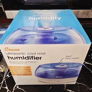 Crane Ultrasonic Cool Mist Humidifier - Blue